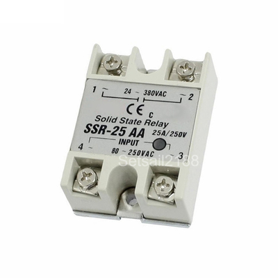 100A सिंगल फेज AC SSR रिले सॉलिड स्टेट15VDC कंट्रोल